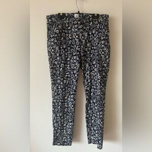 GAP Floral Skinny Leg Dress Pants